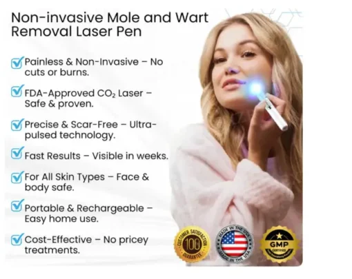 Bikenda® Professional Non-Invasive Mole and Wart Removal Laser Pen