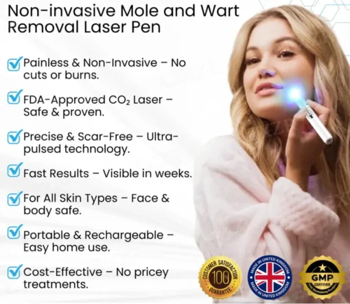 Bikenda® SUPER Non-Invasive Mole and Wart Removal Laser Pen