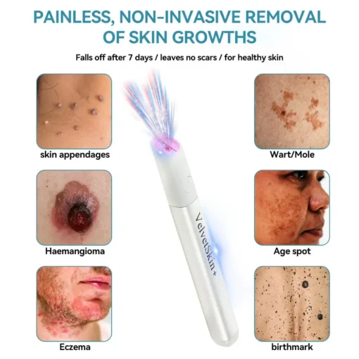 Bikenda® 𝒱𝑒𝓁𝓋𝑒𝓉𝒮𝓀𝒾𝓃+ All-in-One Laser Eraser Pen
